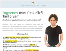 Tablet Screenshot of celkituzotanfolyam.hu
